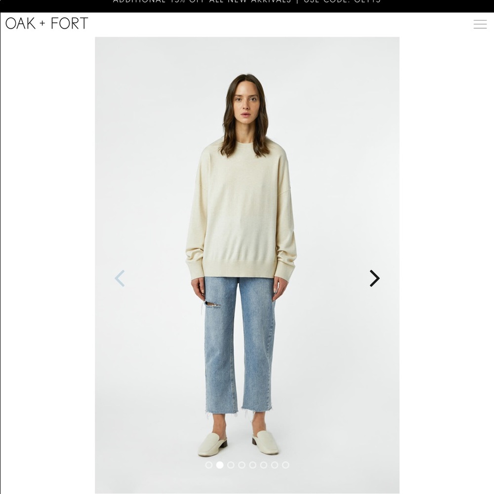 ✨2 for $45✨ oak + fort crewneck sweater